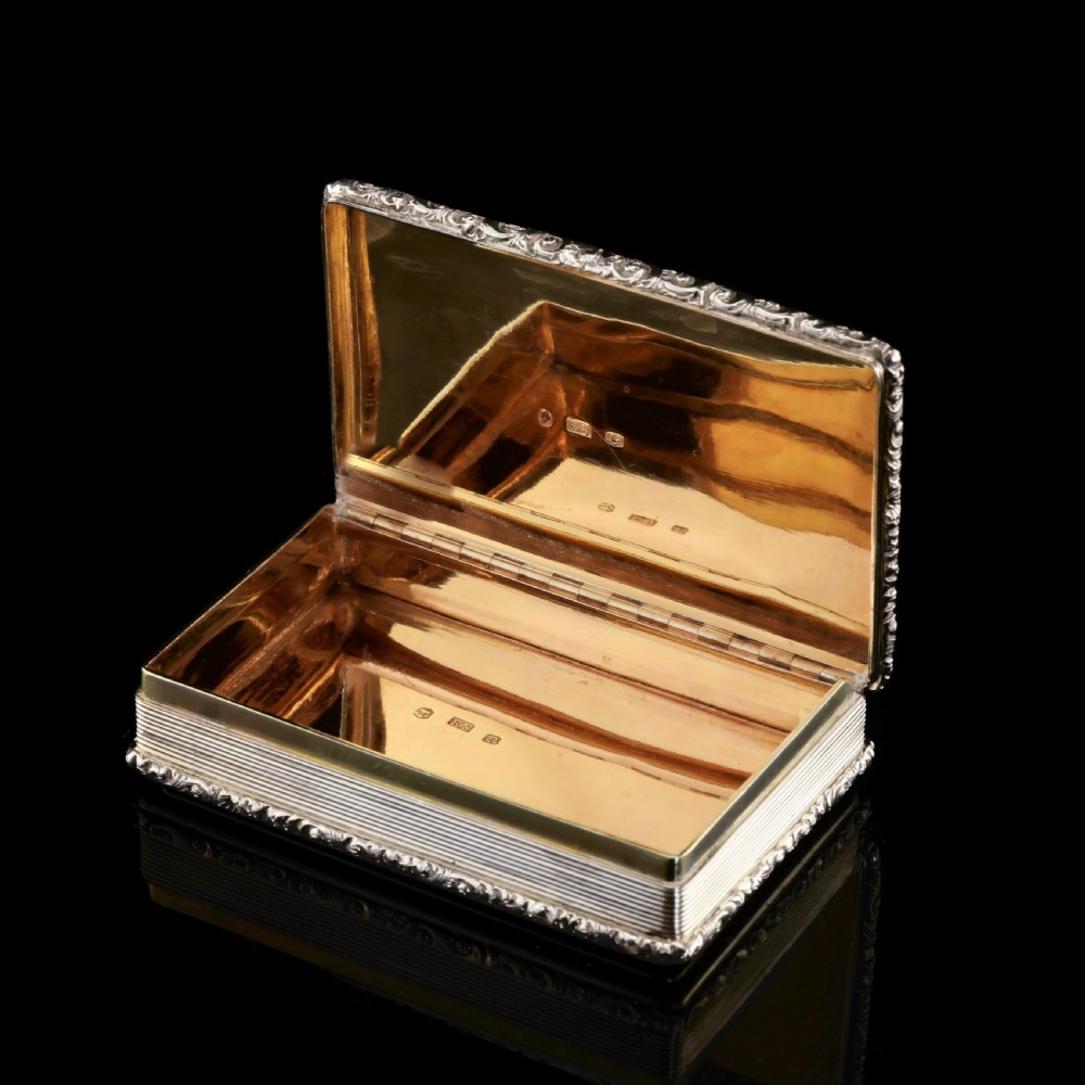 Rare Antique Georgian Solid Silver Mazeppa Snuff Box - Edward Smith 1836 View XII