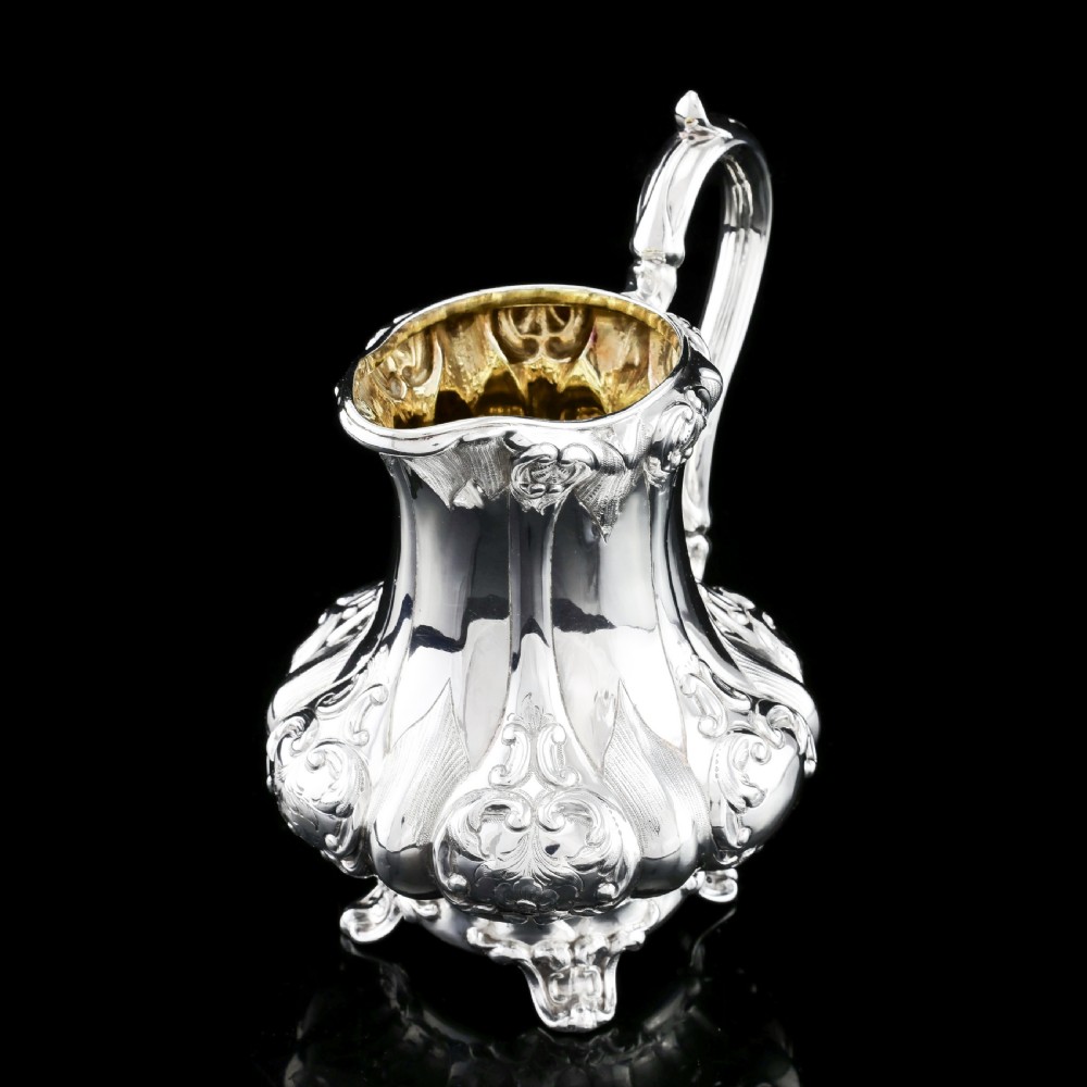 Antique Solid Silver Victorian Tea Set with Beautiful Chased Decoration - Roberts & Slater 1849 View XXV