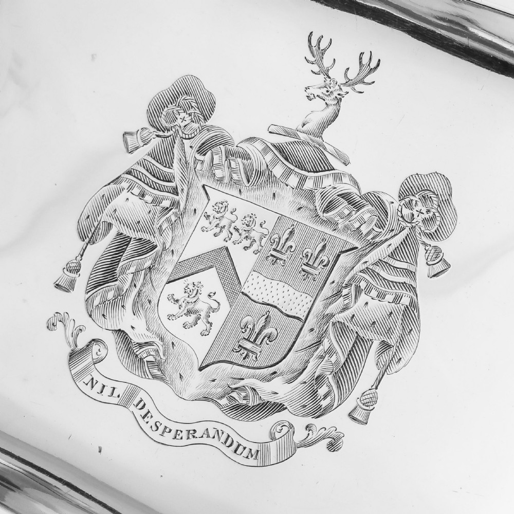 Antique Solid Silver Georgian Basket with Magnificent Gadrooning - Samuel Hennell 1811 View IX