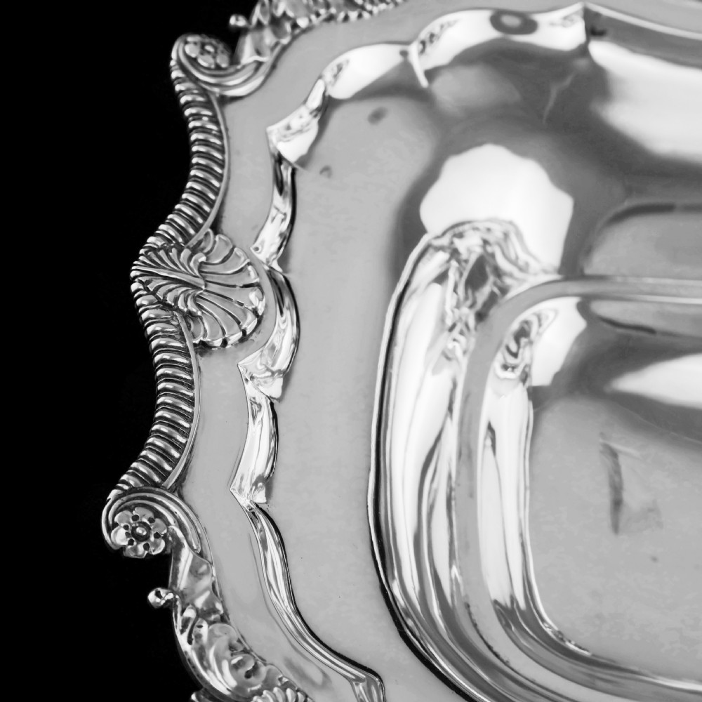 Antique Solid Silver Georgian Basket with Magnificent Gadrooning - Samuel Hennell 1811 View X