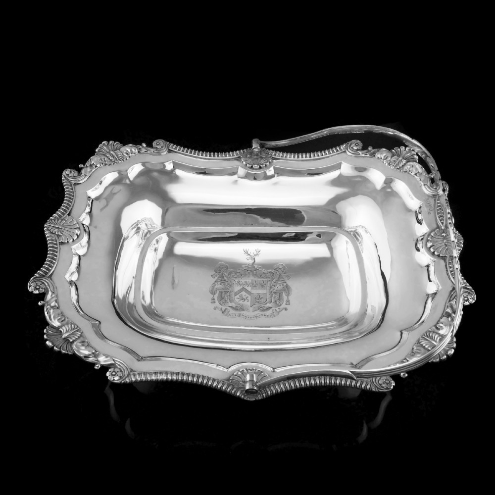 Antique Solid Silver Georgian Basket with Magnificent Gadrooning - Samuel Hennell 1811 View XIII