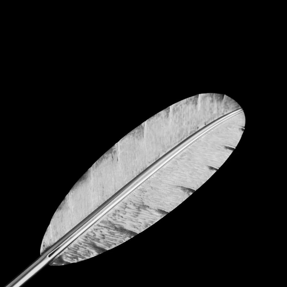 A Stylish Antique Solid Silver Feather Quill Pen - Carrington & Co 1901 View XI