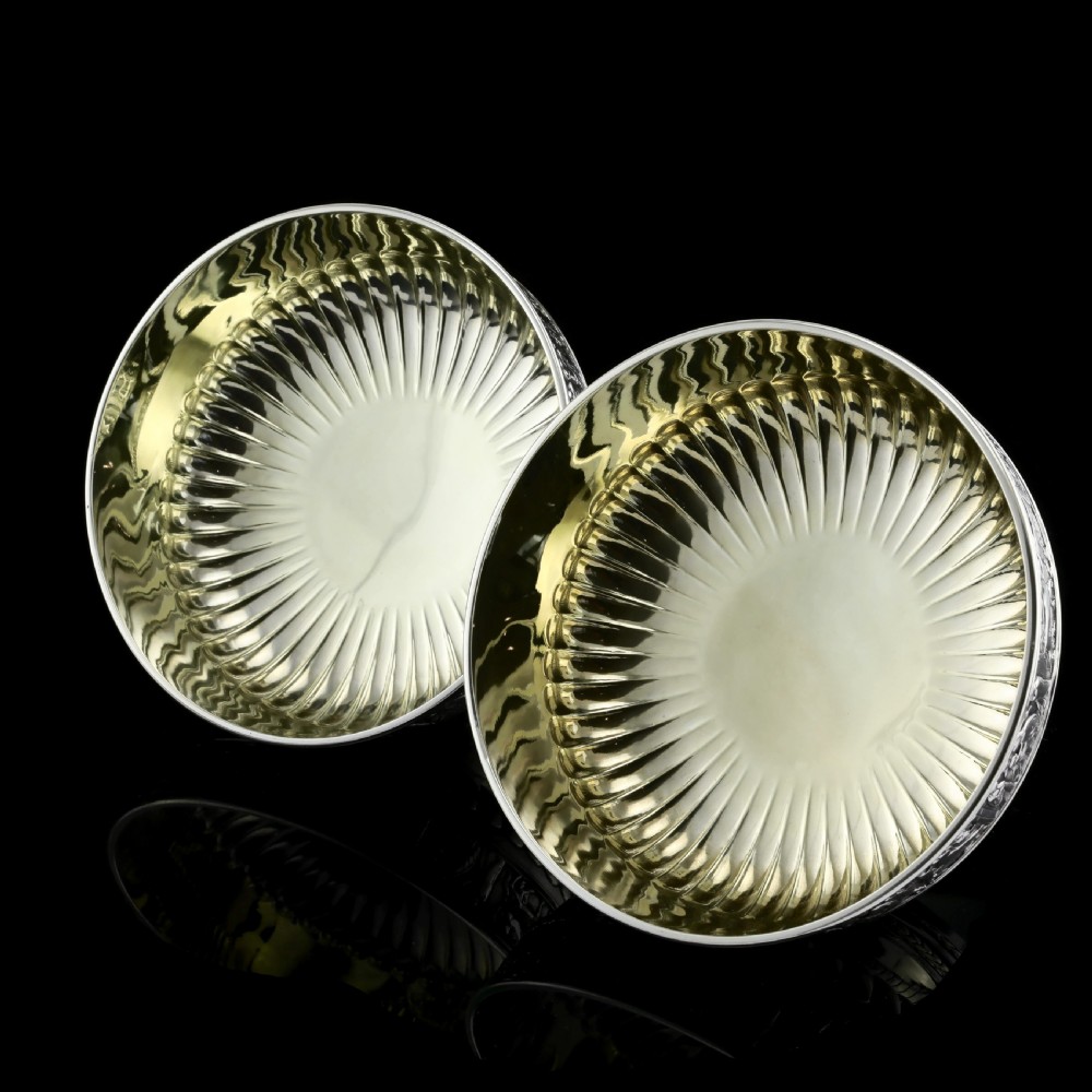 Antique English Large Solid Silver Bowls, Set of 3 with Roman Frieze - Elkington & Co 1895 View XXI