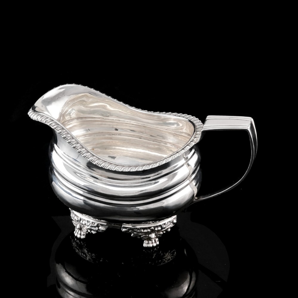 A Beautiful Georgian Solid Silver Regency Style Milk Jug/Pitcher - William Hunter 1824 View XII