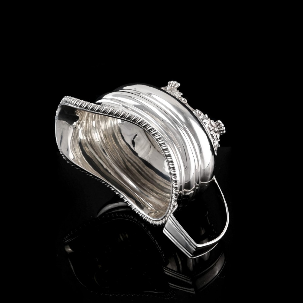 A Beautiful Georgian Solid Silver Regency Style Milk Jug/Pitcher - William Hunter 1824 View XIII