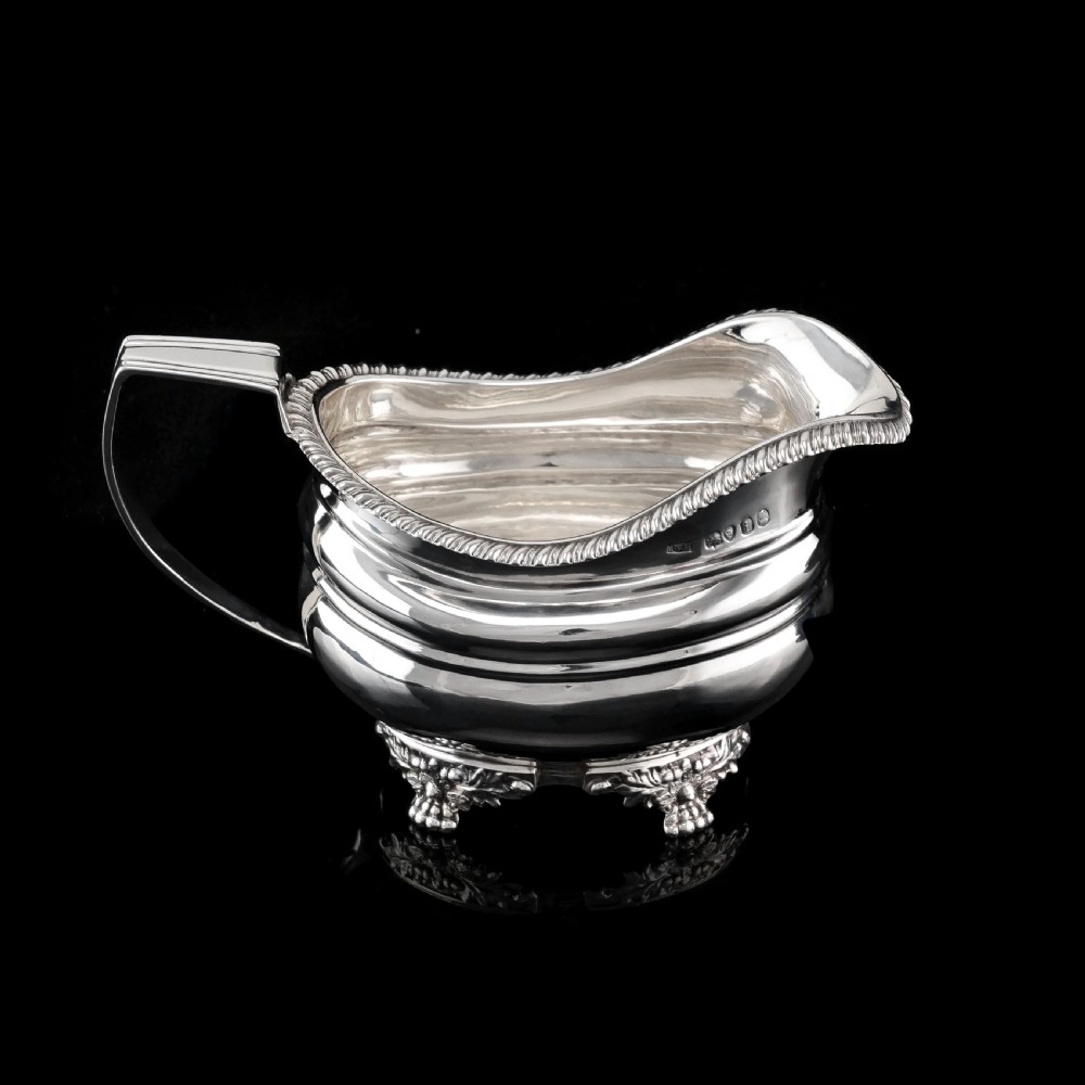 A Beautiful Georgian Solid Silver Regency Style Milk Jug/Pitcher - William Hunter 1824 View XIV