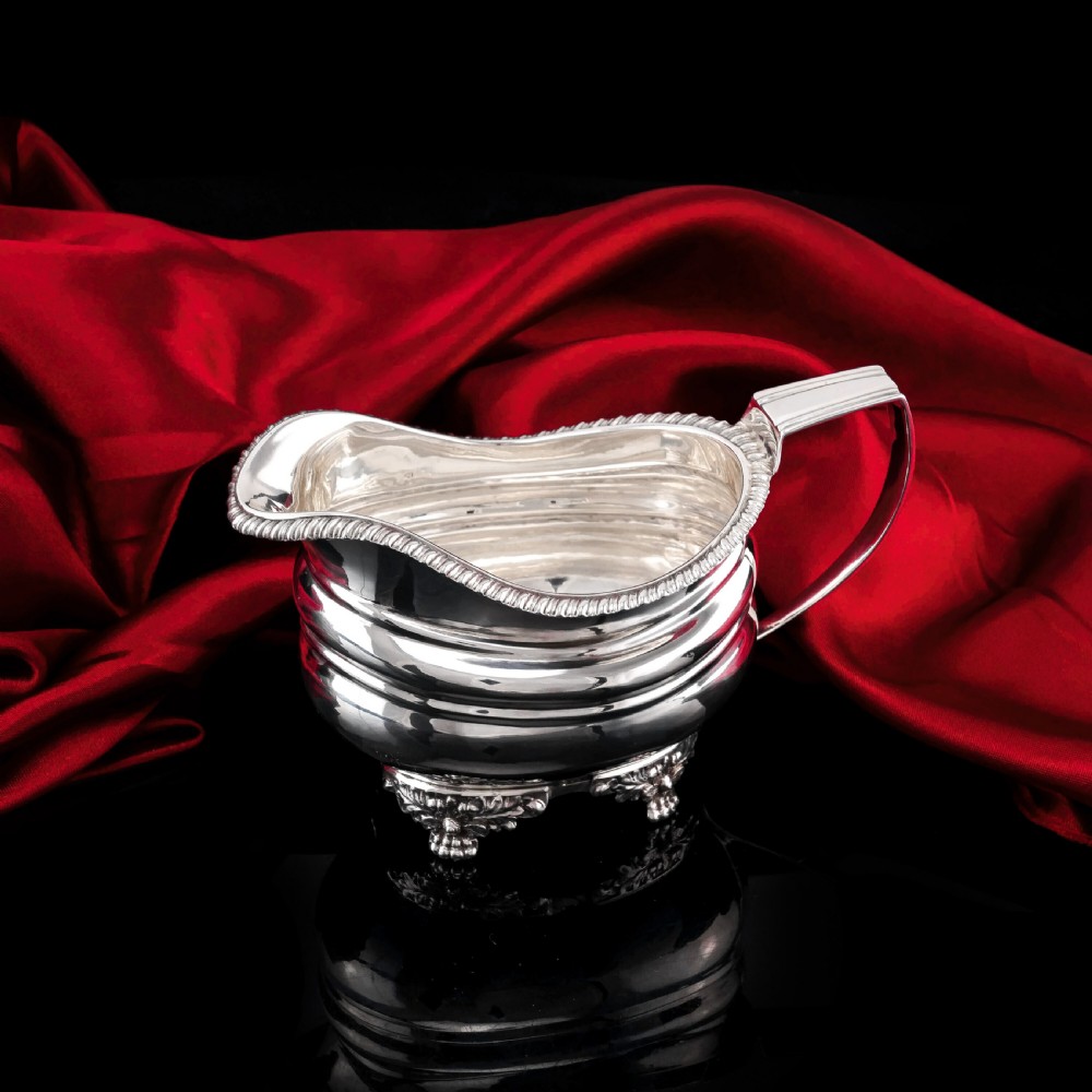 A Beautiful Georgian Solid Silver Regency Style Milk Jug/Pitcher - William Hunter 1824 View XVI