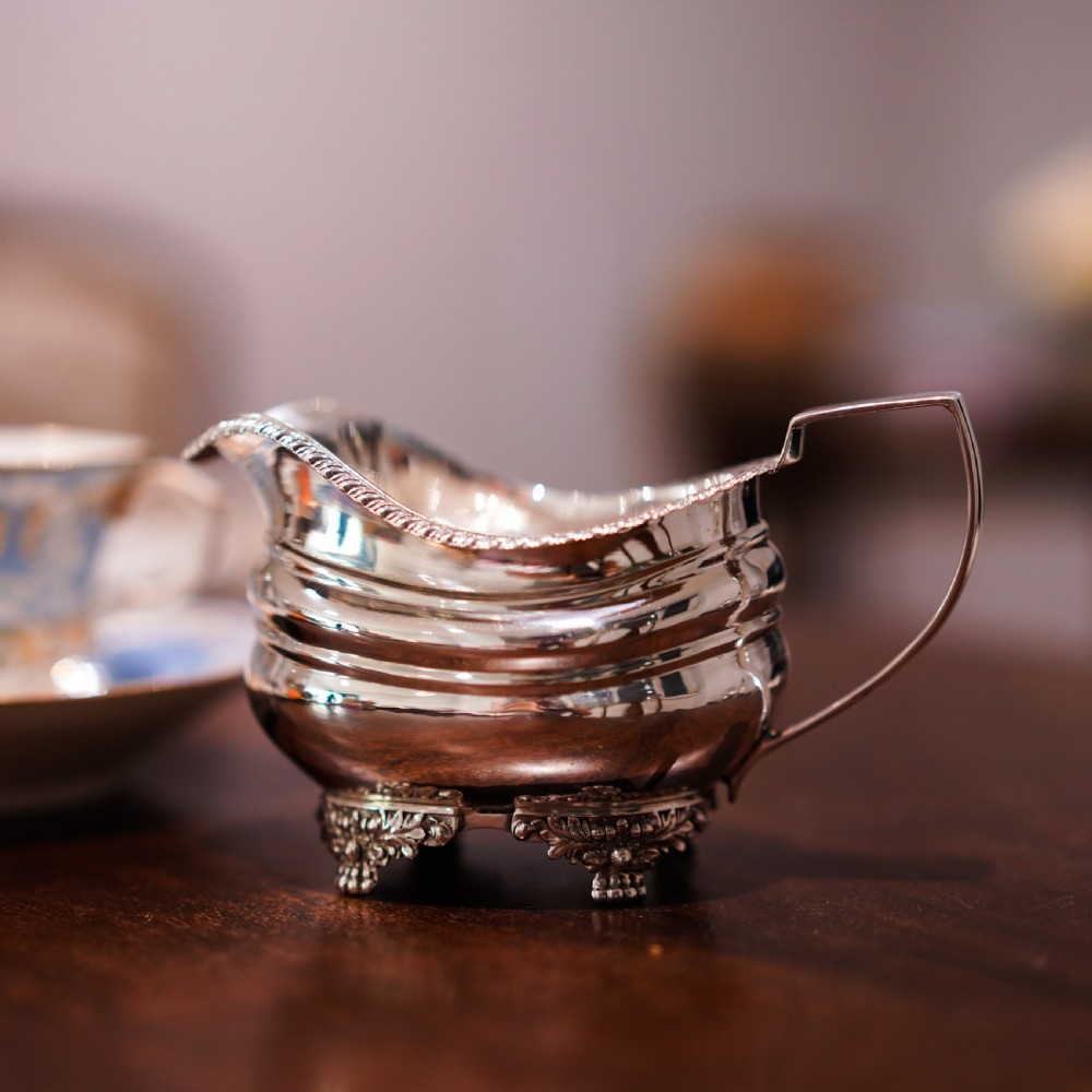 A Beautiful Georgian Solid Silver Regency Style Milk Jug/Pitcher - William Hunter 1824 View XVIII