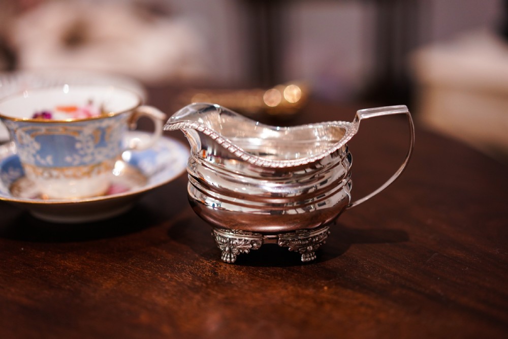 A Beautiful Georgian Solid Silver Regency Style Milk Jug/Pitcher - William Hunter 1824 View XIX
