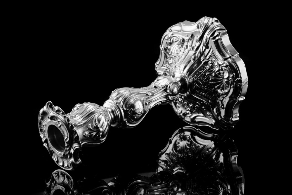 Magnificent Antique Solid Silver Pair of Rococo Candlesticks - 1890 View XXI