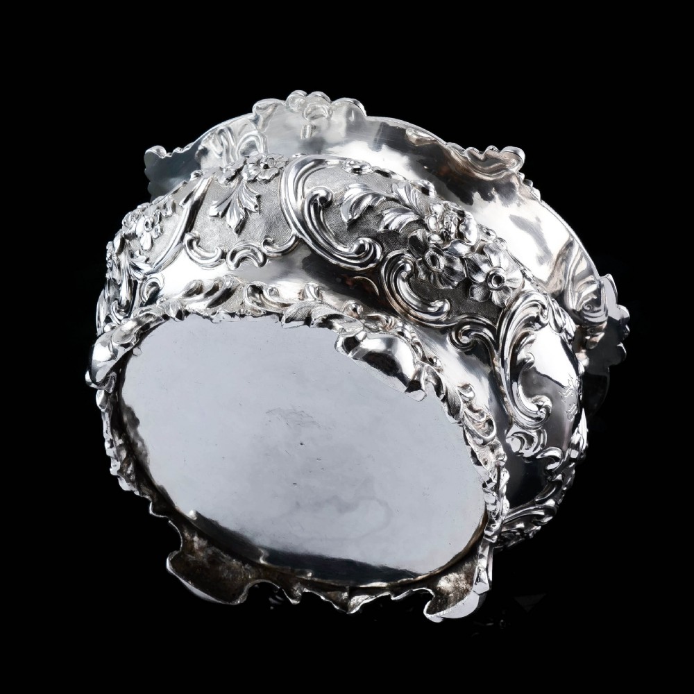 Antique Victorian Solid Silver Bowl Magnificently Chased - John Edward Terrey 1844 View XV
