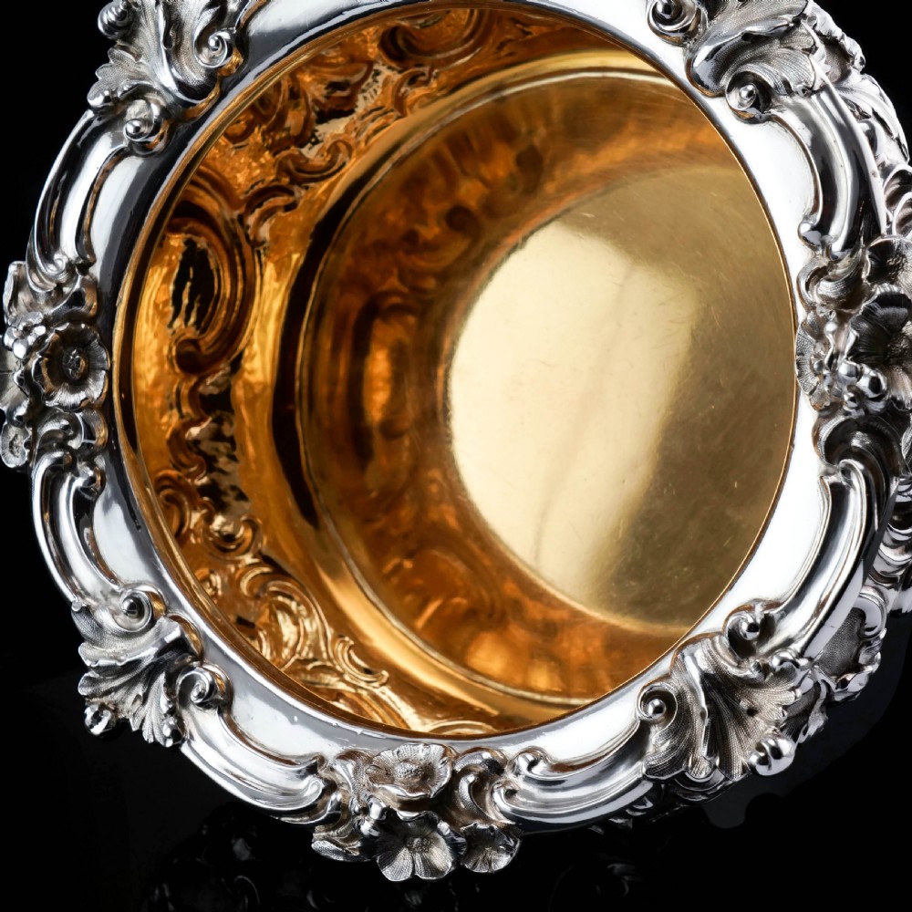 Antique Victorian Solid Silver Bowl Magnificently Chased - John Edward Terrey 1844 View XXII