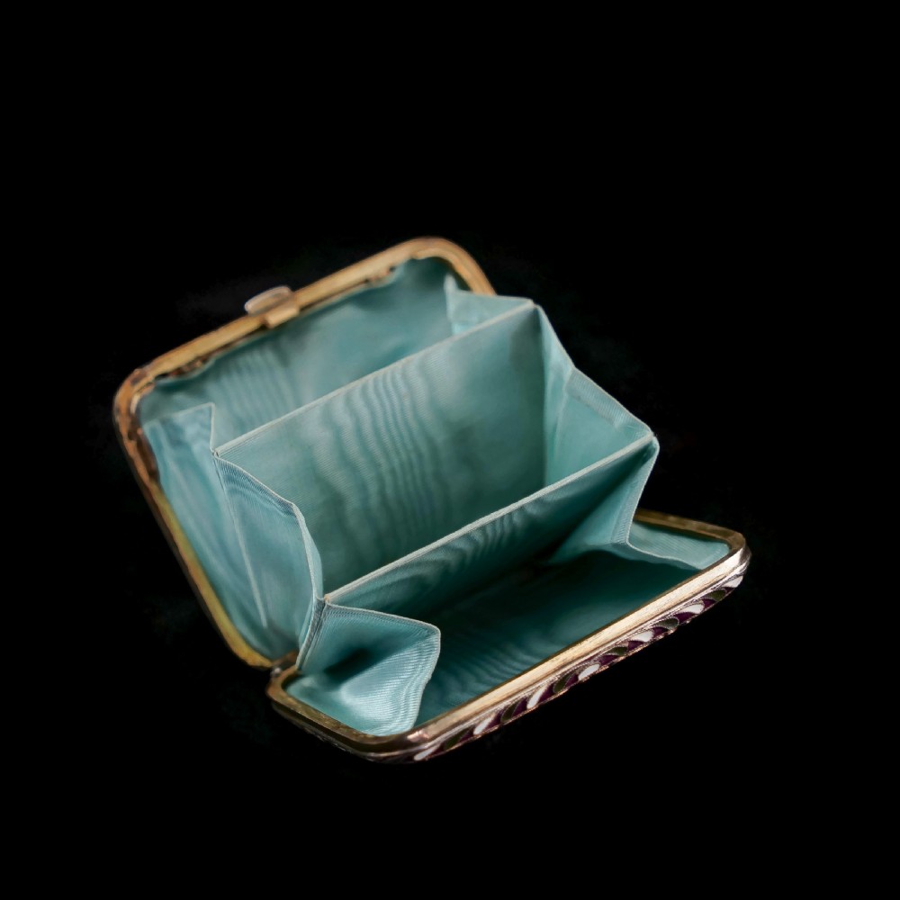 Antique Imperial Russian Solid Silver Cloisonne Enamel Purse/Case - Zverev Nikolay Nikolayevich c.1900 View XIII