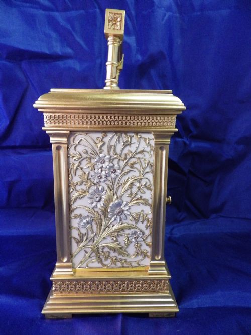 FRENCH REPEATING CARRIAGE CLOCK IN AMAZING CONDITION A VARY RARE CASE STYLE - ADDITIONAL PHOTO 4