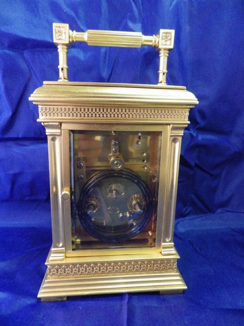 FRENCH REPEATING CARRIAGE CLOCK IN AMAZING CONDITION A VARY RARE CASE STYLE - ADDITIONAL PHOTO 6