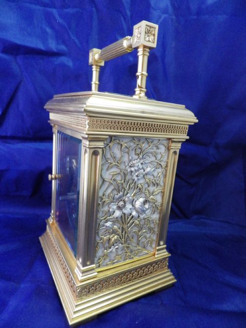 FRENCH REPEATING CARRIAGE CLOCK IN AMAZING CONDITION A VARY RARE CASE STYLE - ADDITIONAL PHOTO 7