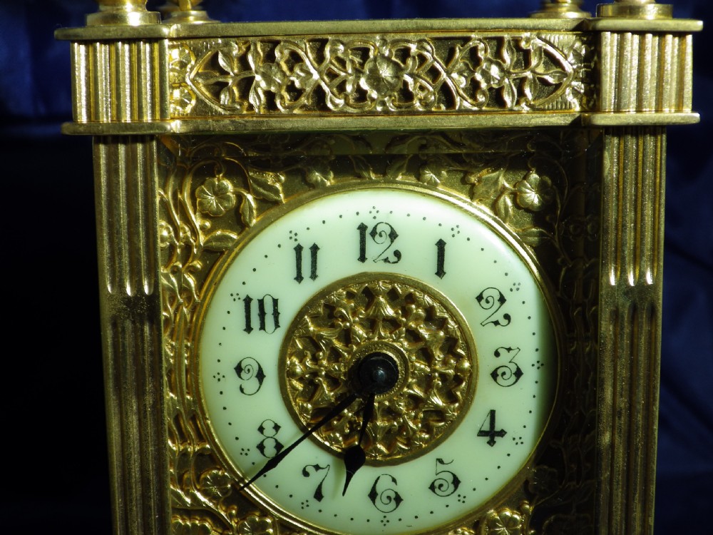 French Carriage Clock Nice Case Style View V