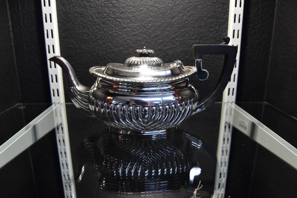 Jones & Crompton Silver Tea Service c1905 View III