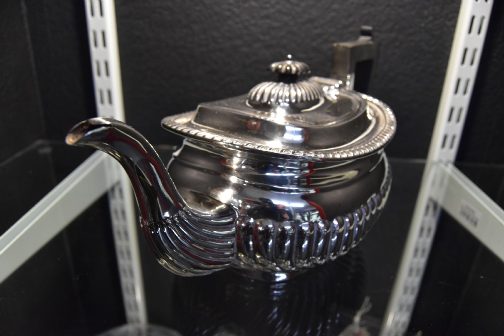Jones & Crompton Silver Tea Service c1905 View VII
