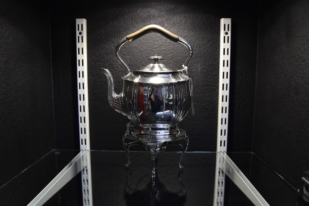 Silver Kettle on Stand c1904