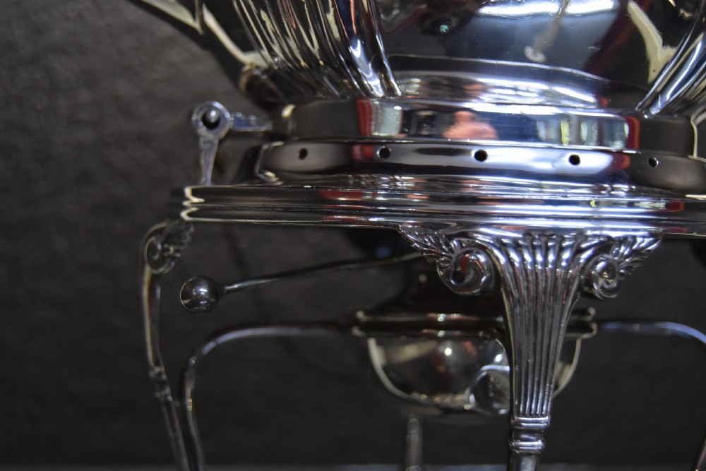 Silver Kettle on Stand c1904 View II