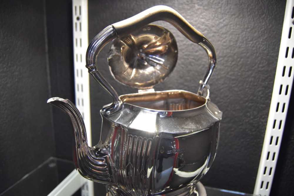 Silver Kettle on Stand c1904 View IV