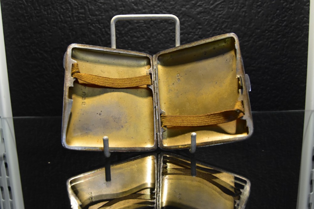 Silver Cigarette Case c1921 View II