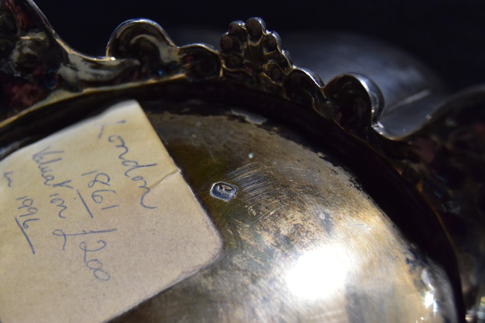 Silver Teapot c1861 View XI