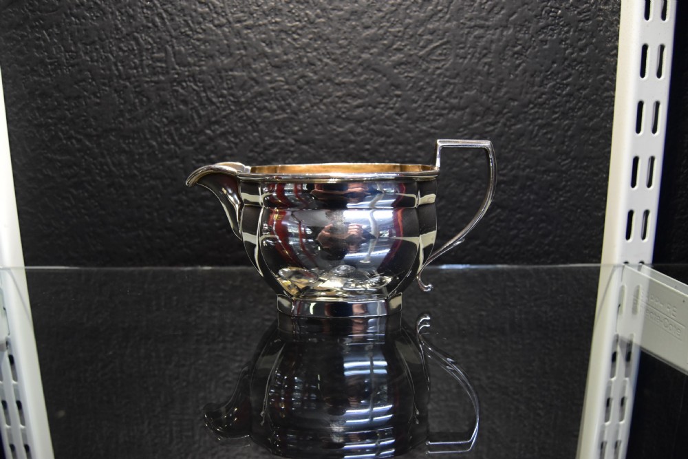 Joseph Gloster Ltd Silver Tea Service c1950s View IV