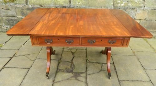 Regency Mahogany Sofa Table