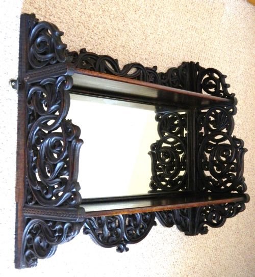 Mirrored Hanging Wall Shelves