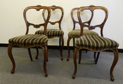 Set of Four Rosewood Dining Chairs