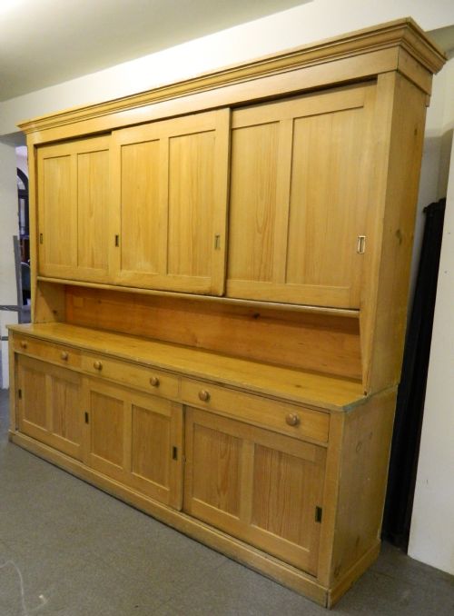 fig 1. large pine housekeepers cupboard