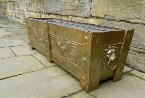 Large Brass Jardiniere