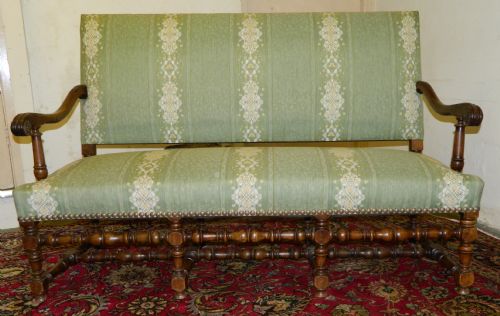 fig 1. upholstered settle