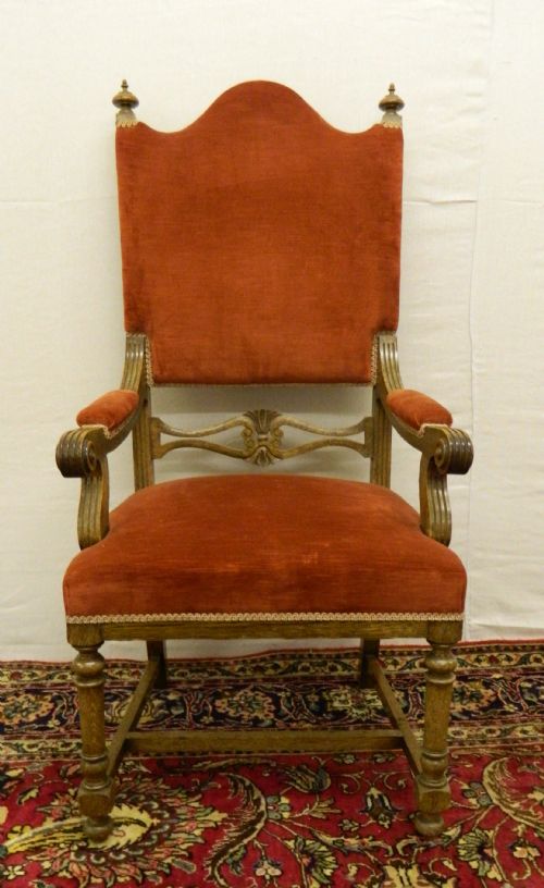 fig 1. set of eleven oak dining chairs