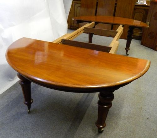 fig 1. large extending mahogany dining table
