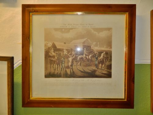 fig 1. set of engravings - The First Steeple Chase On Record