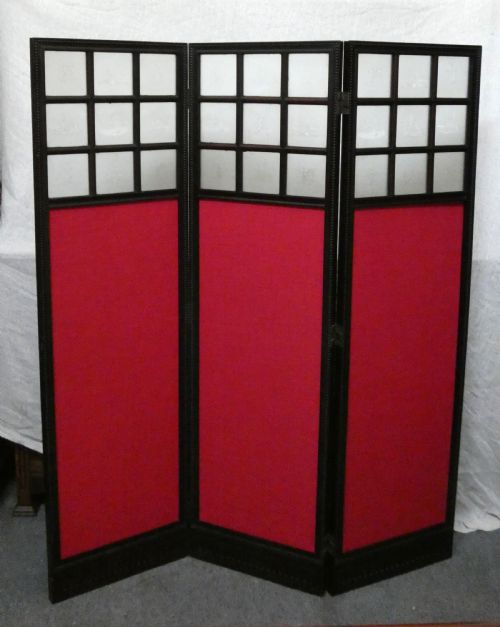 Unusual Etched Glass Room Screen - Dutch ?