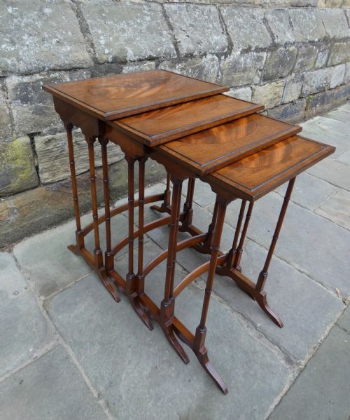 Mahogany Nest of Four Tables