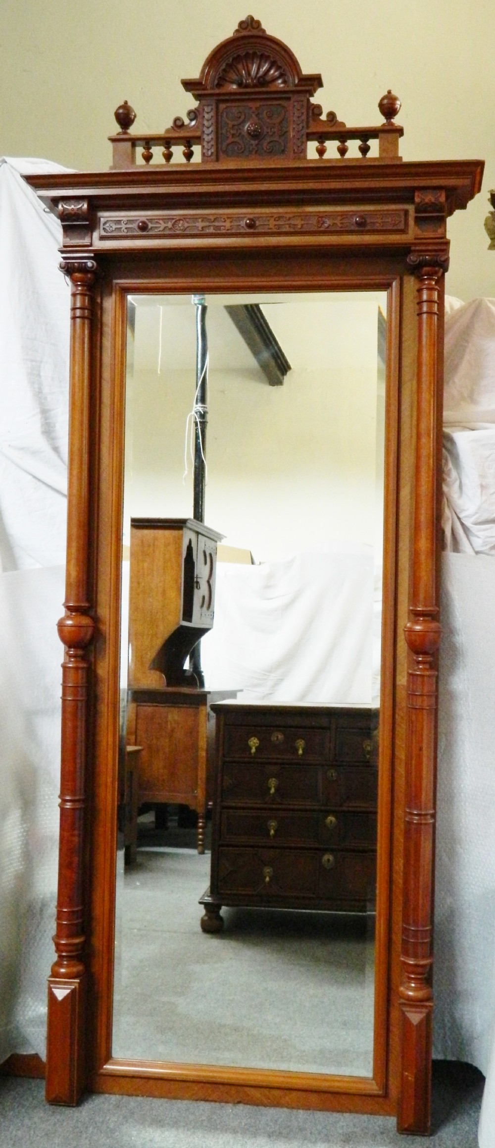 large mahogany pier mirror