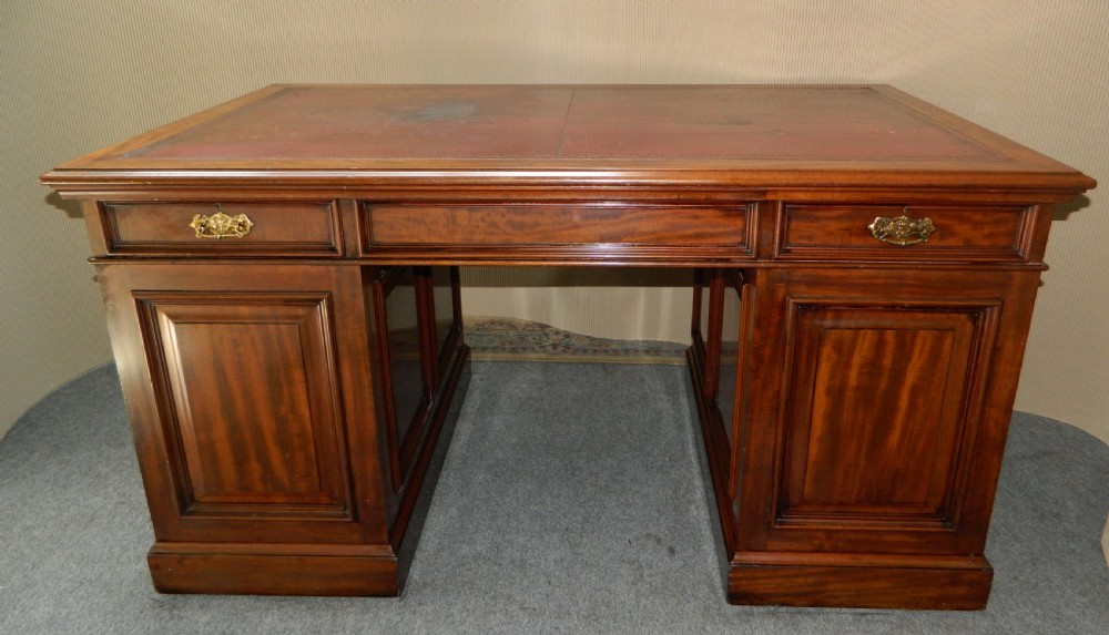 mahogany partners desk by J & T Scott Edinburgh View VIII