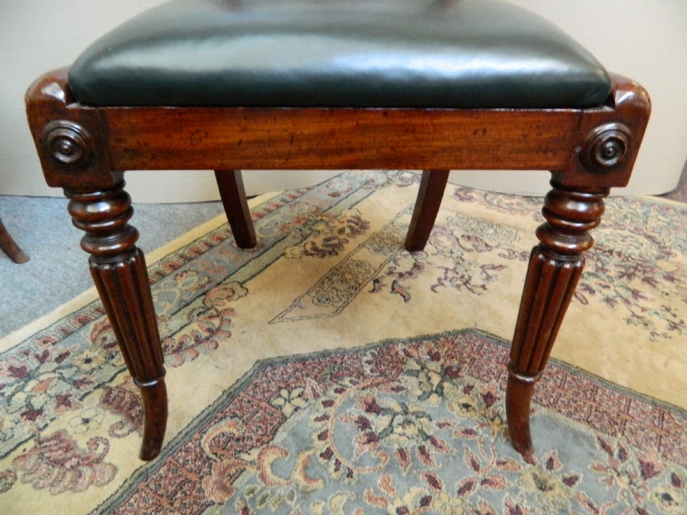 fine quality set of 8 William IV mahogany dining chairs - circa 1830 View VII