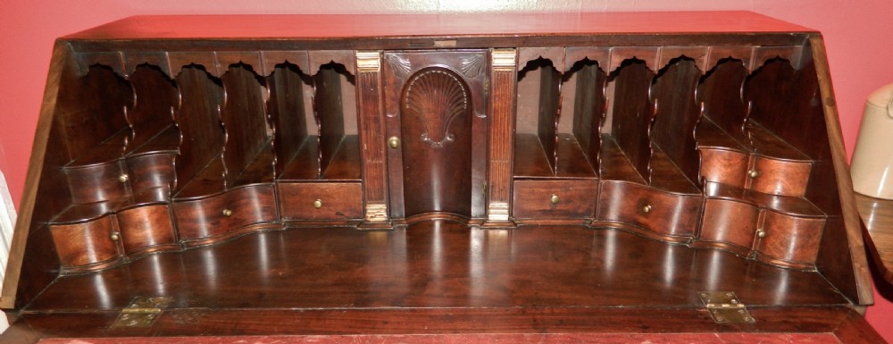 Georgian mahogany bureau View III
