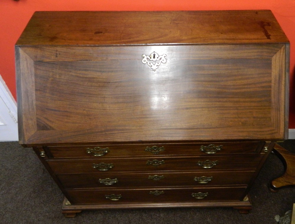 Georgian mahogany bureau View V