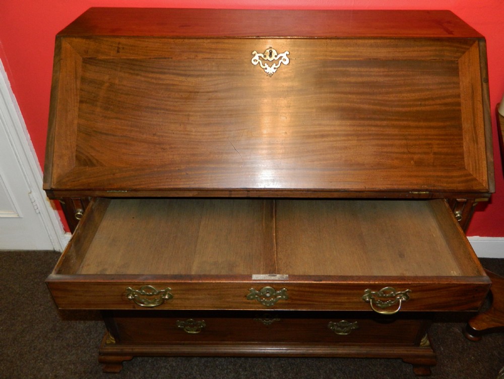 Georgian mahogany bureau View VI
