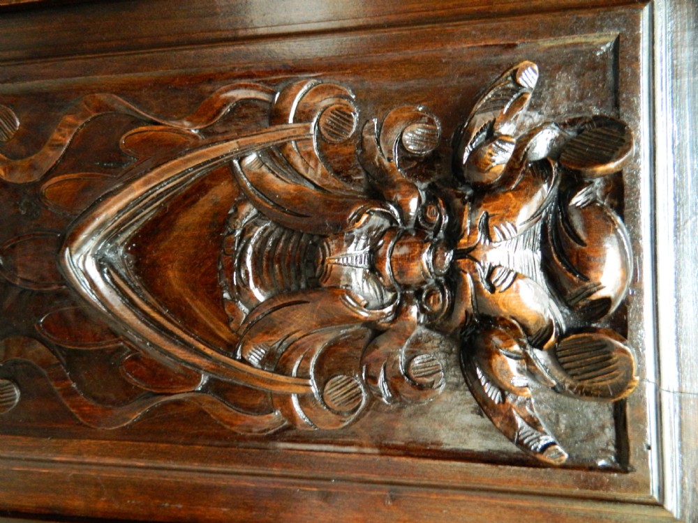 large carved oak cupboard View III