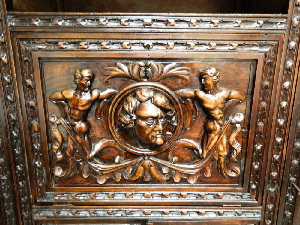 large carved oak cupboard View V