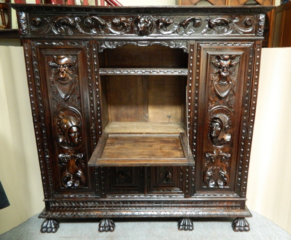 large carved oak cupboard View VII
