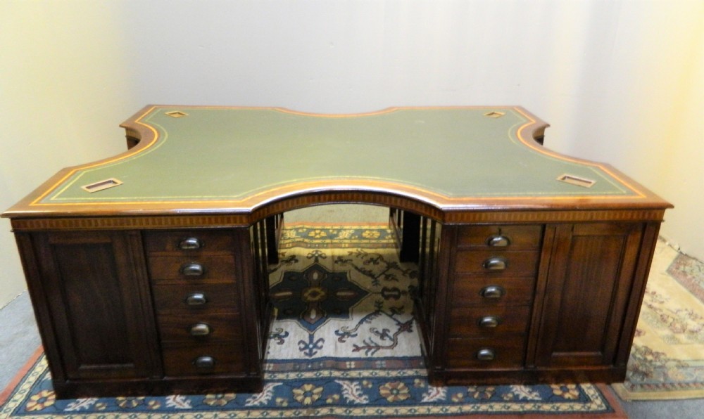 large mahogany desk View II